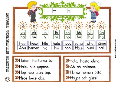 Okumayı Hızlandırma Tablosu 3