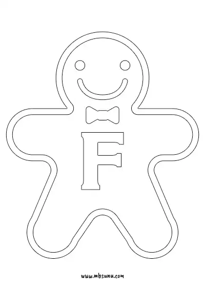 Boyamaya Uygun Png F Harfi - Model 2