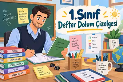 2026-2027 Yılı İlkokul 1. Sınıf 1. Hafta Sınıf Defteri Doldurma Planı