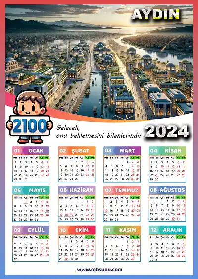 Gelecek Tasarımlı 2024 Aydın Takvimi