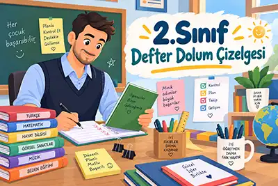 2026-2027 Yılı İlkokul 2. Sınıf 3. Hafta Sınıf Defteri Doldurma Planı