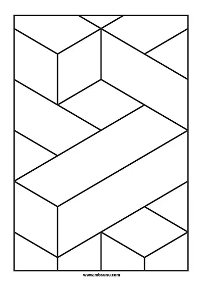3D Geometrik Boyama 16