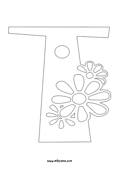 Boyamaya Uygun Png T Harfi - Model 13