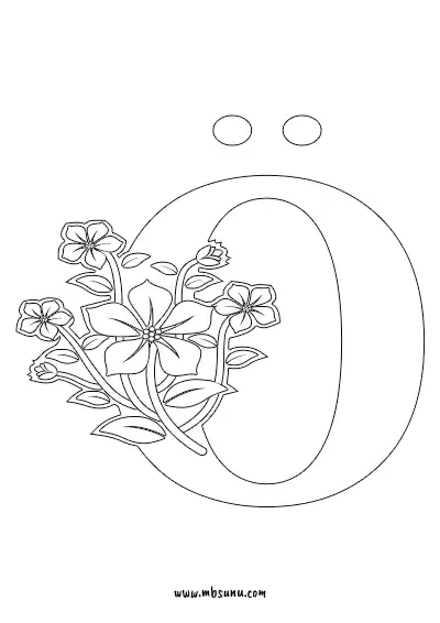 Boyamaya Uygun Png Ö Harfi - Model 8