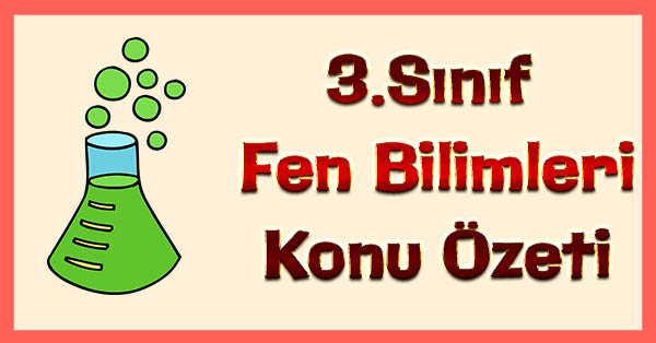 3. Sınıf Fen Bilimleri - 2. Ünite - Konu Özeti - pdf