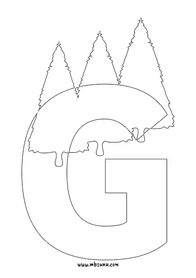 Boyamaya Uygun Png G Harfi - Model 16