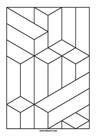 3D Geometrik Boyama 2