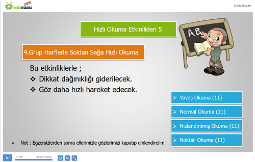 Hızlı okuma sunusu 5