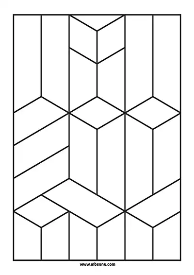3D Geometrik Boyama 5