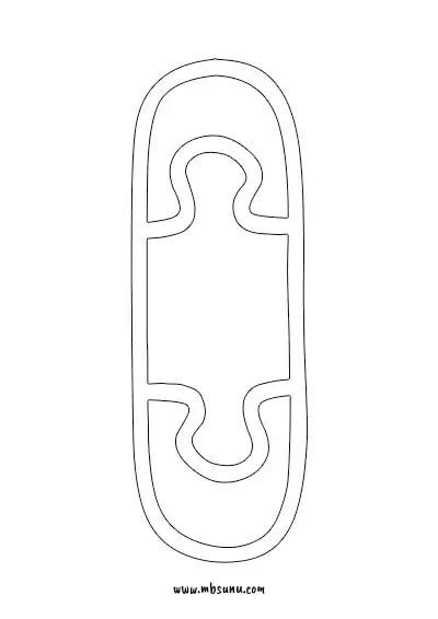 Boyamaya Uygun Png I Harfi - Model 10