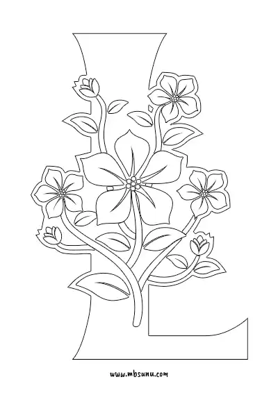 Boyamaya Uygun Png L Harfi - Model 11