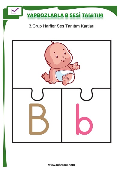 1. Sınıf İlk Okuma Yapbozlarla B Sesi Tanıtım Etkinliği