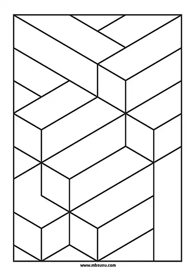 3D Geometrik Boyama 3