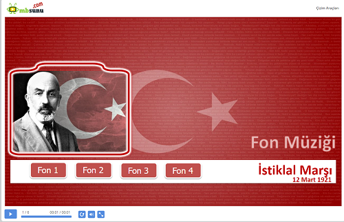İstiklal Marşı Fon Müziği Sunusu