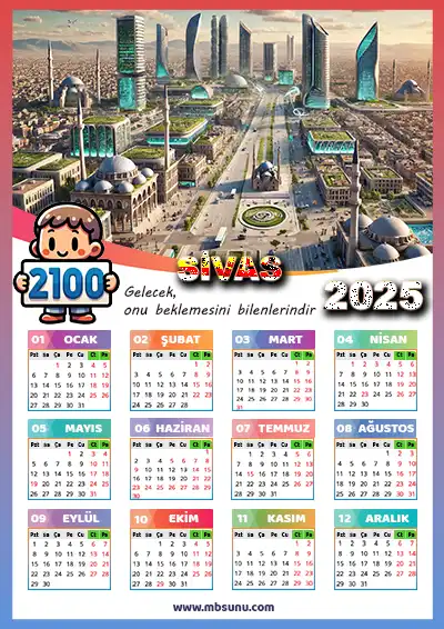Gelecek Tasarımlı 2025 Sivas Takvimi