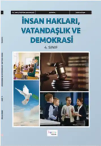 2024-2025 Yılı 4.Sınıf İnsan Hakları, Vatandaşlık ve Demokrasi Ders Kitabı (Hecce Yayınları)
