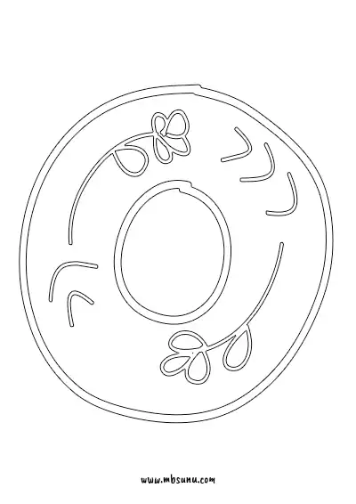 Boyamaya Uygun Png O Harfi - Model 12