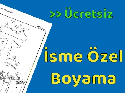 İsme Özel Boyama Etkinliği - Seha