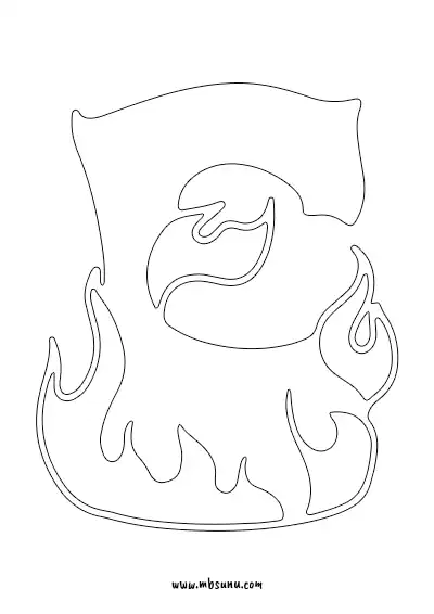Boyamaya Uygun Png E Harfi - Model 9