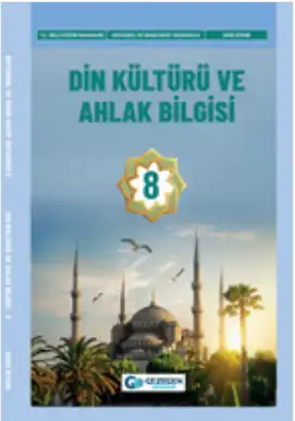 2024-2025 Yılı 8.Sınıf Din Kültürü ve Ahlak Bilgisi Ders Kitabı (Gezegen Yayınları)