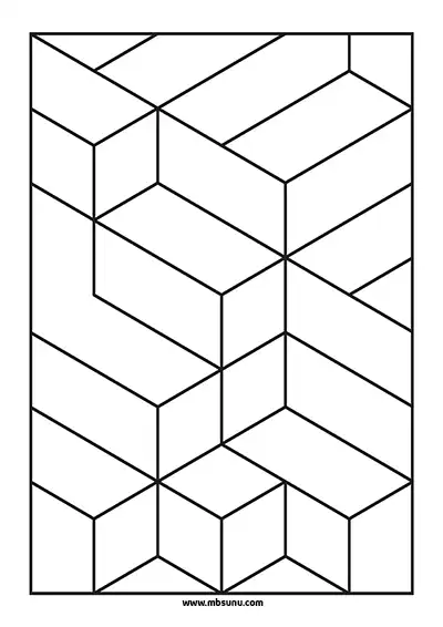 3D Geometrik Boyama 4