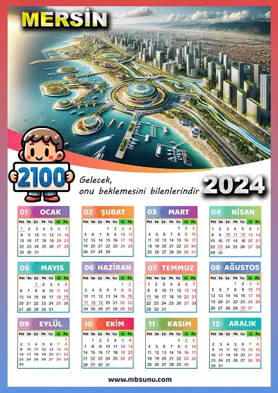 Gelecek Tasarımlı 2024 Mersin Takvimi