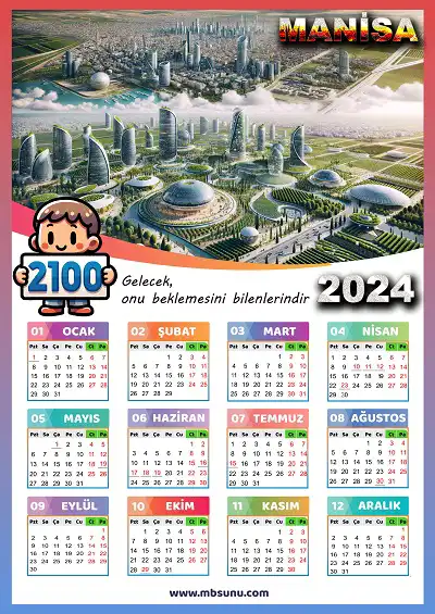 Gelecek Tasarımlı 2024 Manisa Takvimi
