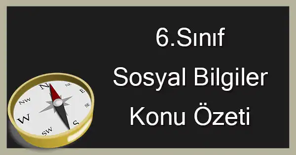 6. Sınıf Sosyal Bilgiler - Ülkemizin Fiziki Özelliklerini Tanıyalım Konu Özeti (Evos Yayınları)