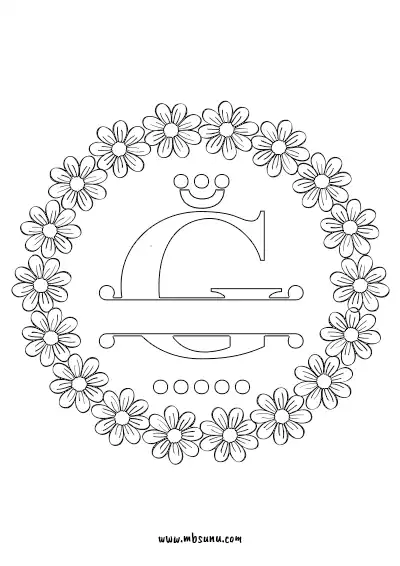 Boyamaya Uygun Png Ğ Harfi - Model 19