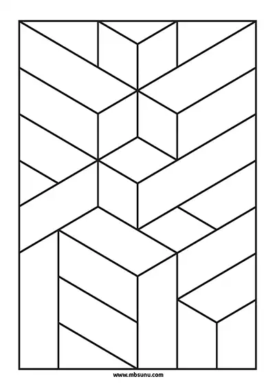 3D Geometrik Boyama 8