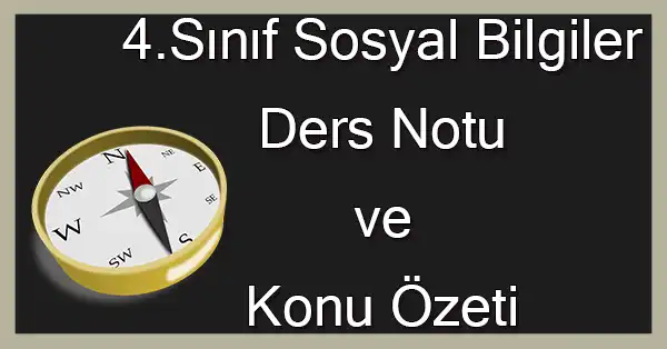 4. Sınıf Sosyal Bilgiler - Etkinliklere Katılıyorum Ders Notu