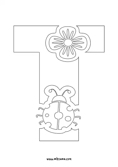 Boyamaya Uygun Png T Harfi - Model 12