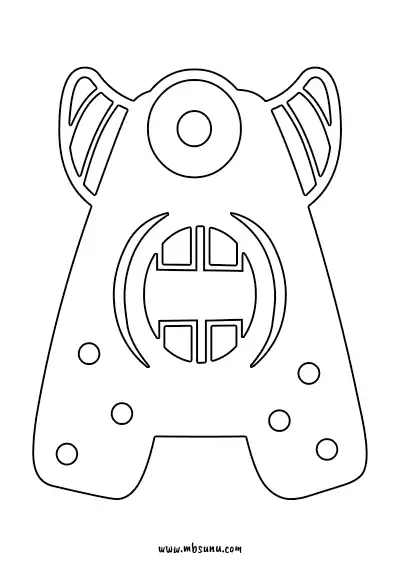 Boyamaya Uygun Png A Harfi - Model 5