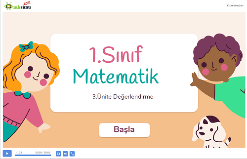 1.Sınıf Matematik 3. Ünite Değerlendirme Sunusu