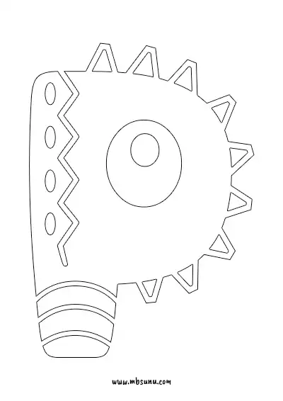 Boyamaya Uygun Png P Harfi - Model 12