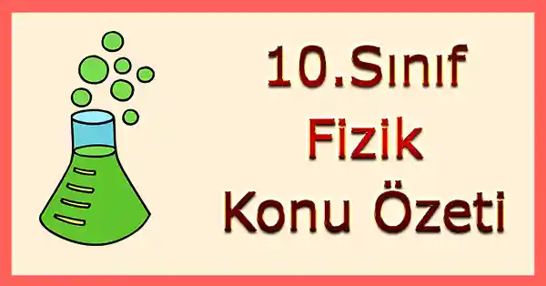 10. Sınıf Fizik - 3. Ünite (Dalgalar) Konu Özeti (Meb)
