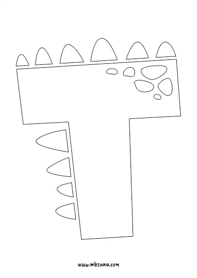Boyamaya Uygun Png T Harfi - Model 17