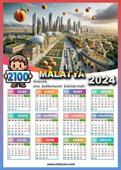 Gelecek Tasarımlı 2024 Malatya Takvimi