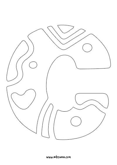 Boyamaya Uygun Png C Harfi - Model 18