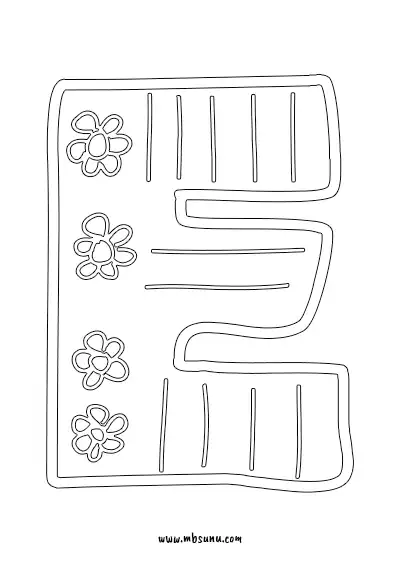 Boyamaya Uygun Png E Harfi - Model 29