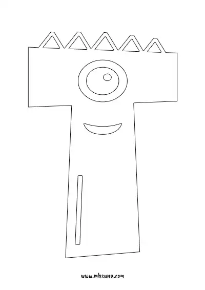 Boyamaya Uygun Png T Harfi - Model 7