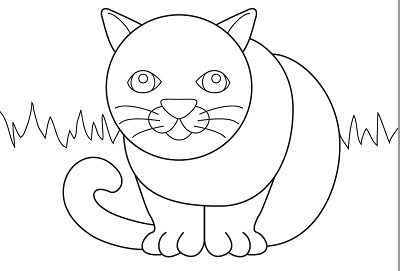 Soyut Sanatsal Boyama - Şişman Kedi